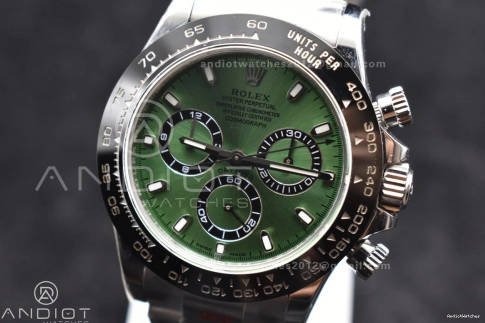 Black 904L Ceramic Bezel Best and SS Case Bracelet IPK Green Dial Daytona 817 Edition Sophisticated 1:1 SA 0405